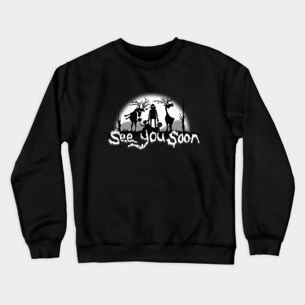 See you soon Crewneck Sweatshirt by LostintheLines